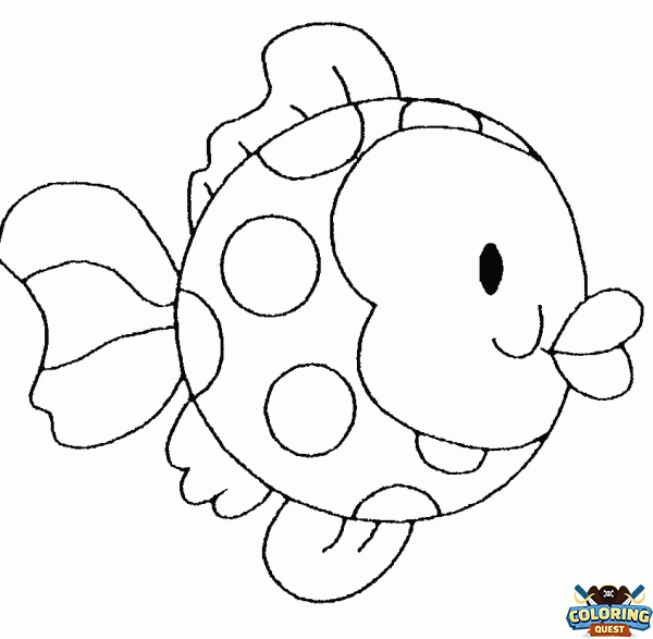 Bubble fish coloring