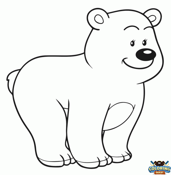 Brown bear or polar bear coloring
