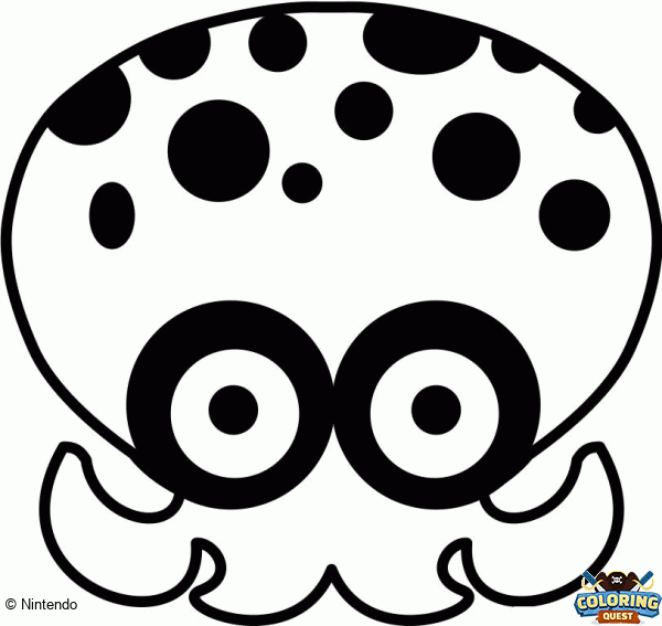 Octopus Splatoon coloring