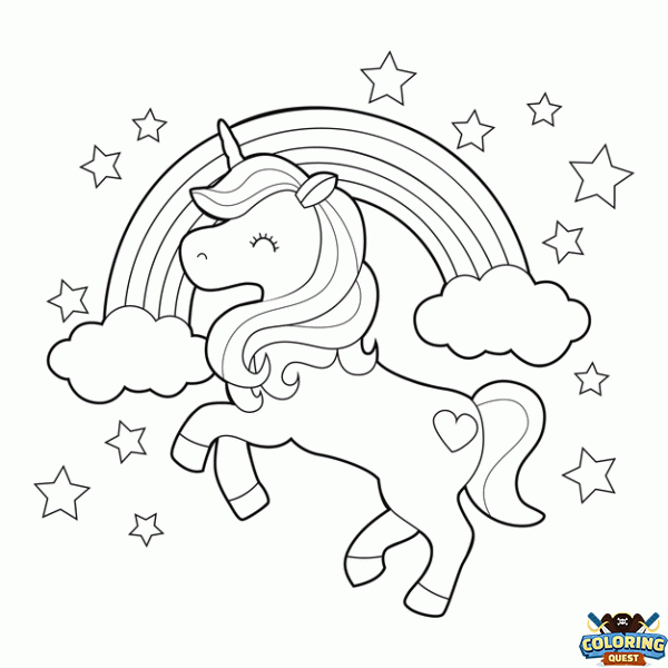 Unicorn and Rainbow coloring