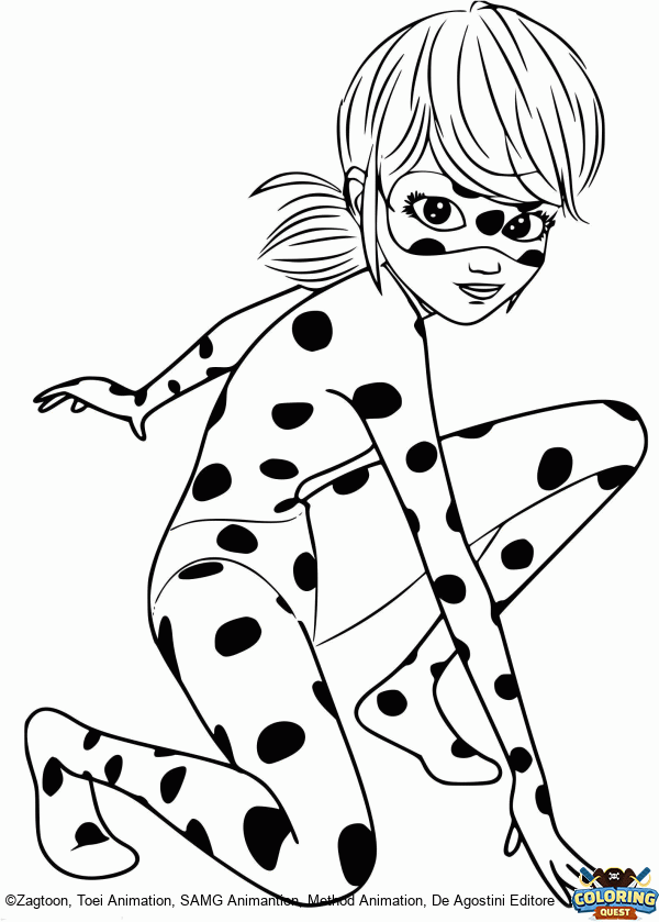 Ladybug goes on a mission! coloring