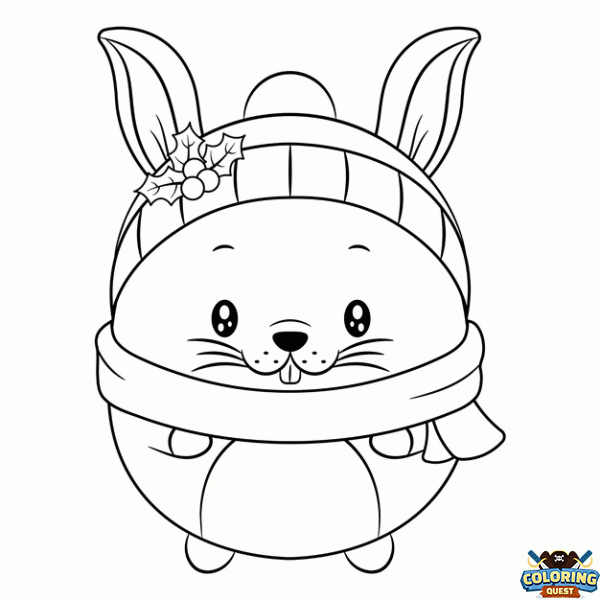 Winter Rabbit coloring