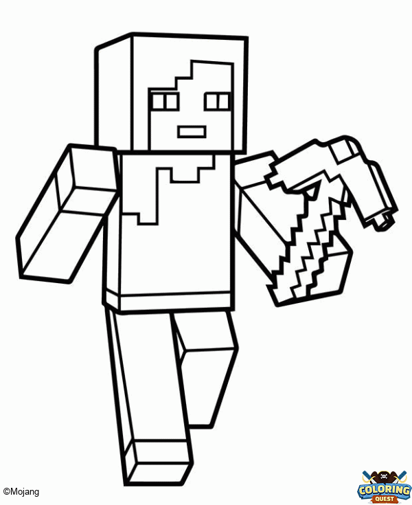 Alex Minecraft coloring