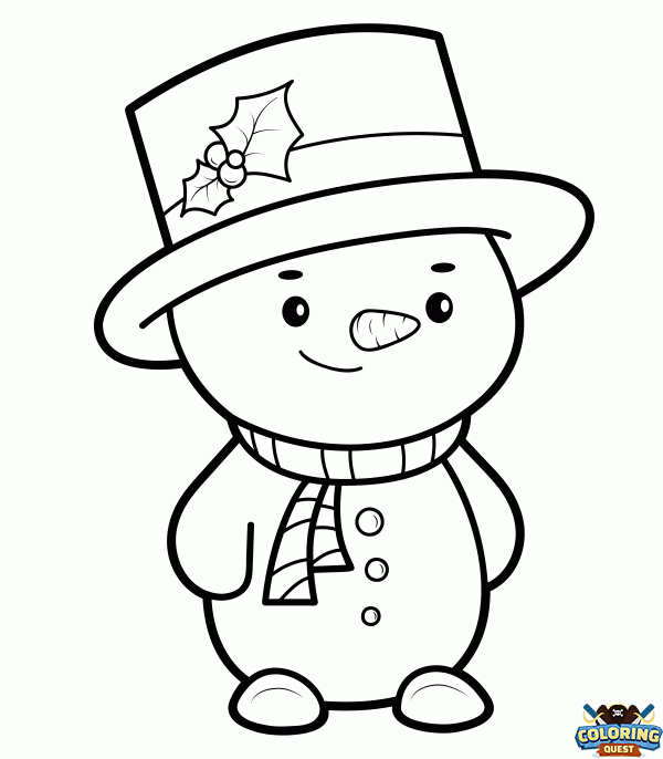 Snowman coloring