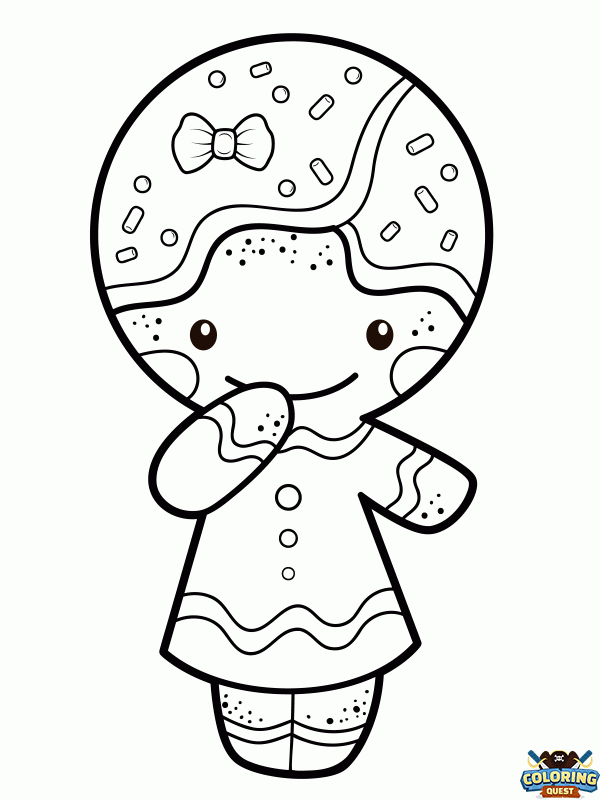 Little Gingerbread Man coloring