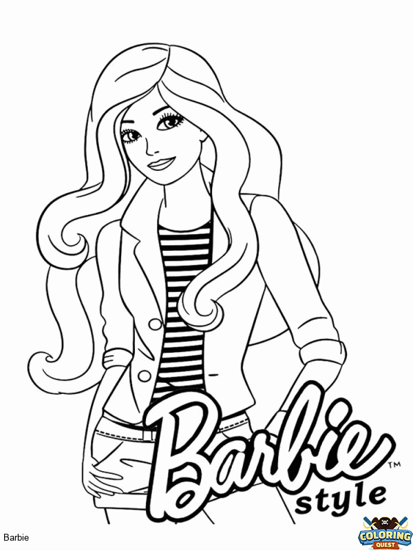 Barbie Style coloring