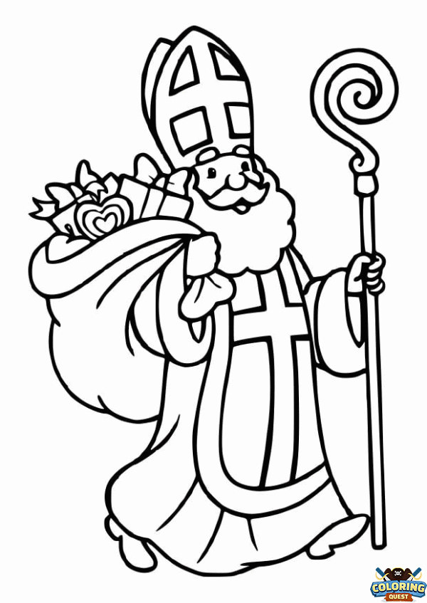 Saint Nicolas coloring