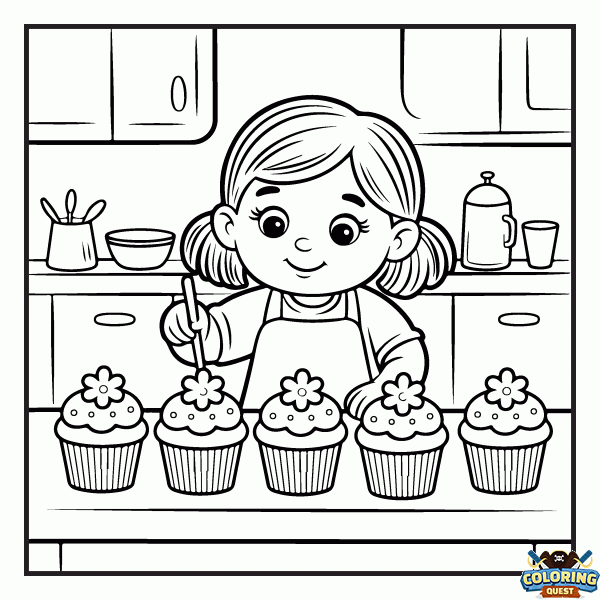 Girly - Spring 1 coloring