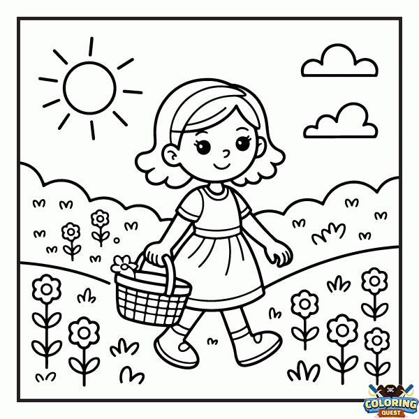 Girly - Spring 4 coloring