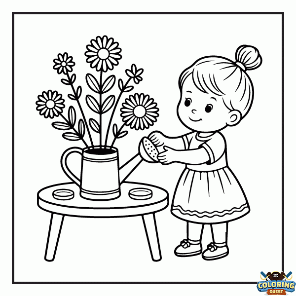 Girly - Spring 7 coloring
