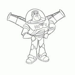 Buzz Lightyear coloring