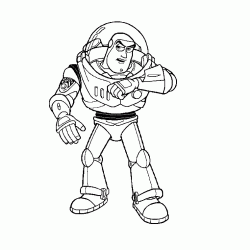 Buzz Lightyear at Star Command coloring