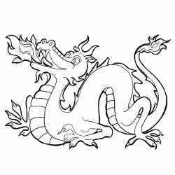 Chinese Dragon coloring