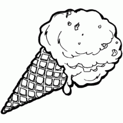 Ice cream cone coloring