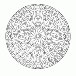 Mandala coloring