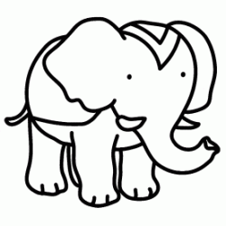 Elephant coloring