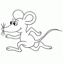 A green mouse coloring