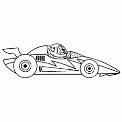 Race car coloring
