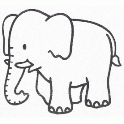 Elephant coloring