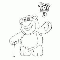 Lotso, the naughty bear coloring