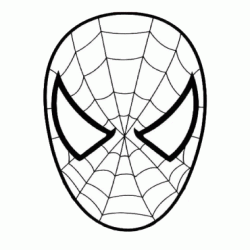 Spiderman mask coloring