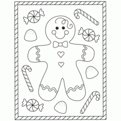 Little Gingerbread Man coloring