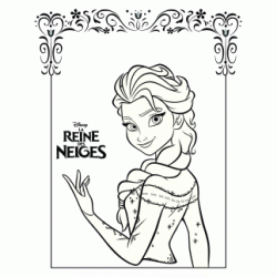 Elsa of Arendelle coloring