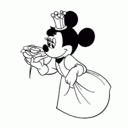 Minnie Princess coloring