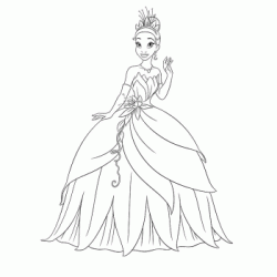 Tiana coloring