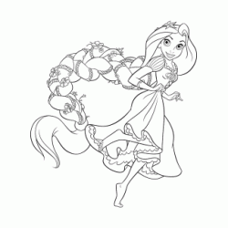 Rapunzel coloring