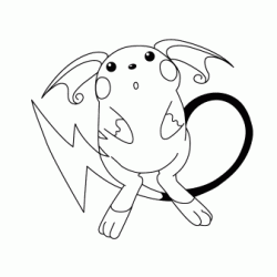 Raichu coloring