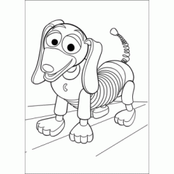 Slinky dog coloring