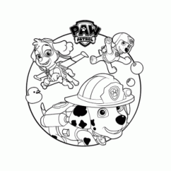 Paw patrol coloring