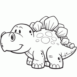 Stegosaurus coloring
