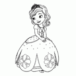 Princess Sofia coloring