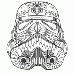 Stormtrooper doodle coloring