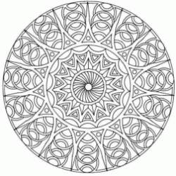 Classic mandala coloring