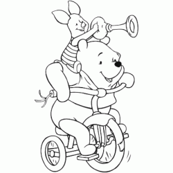 Winnie and Piglet coloring