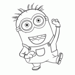 Cute Minion coloring