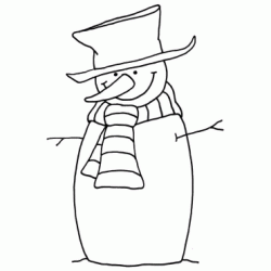 Snowman coloring