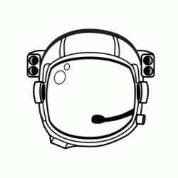 Astronaut helmet coloring