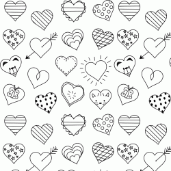 Little Hearts coloring