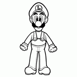 Luigi coloring