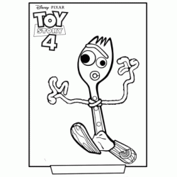 Fork - Toy Story 4 coloring