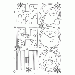 Ho Ho Ho - Christmas coloring