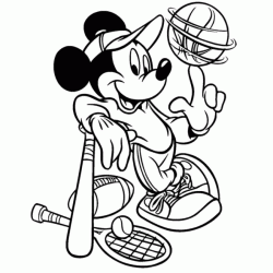 Mickey Sporty coloring
