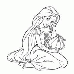 Rapunzel coloring