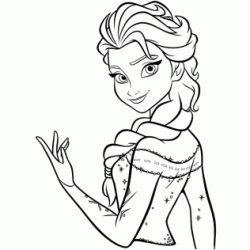 Elsa - Frozen coloring