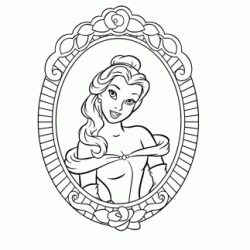 Belle - Beauty and the Beast coloring