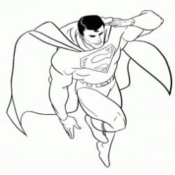 Superman coloring